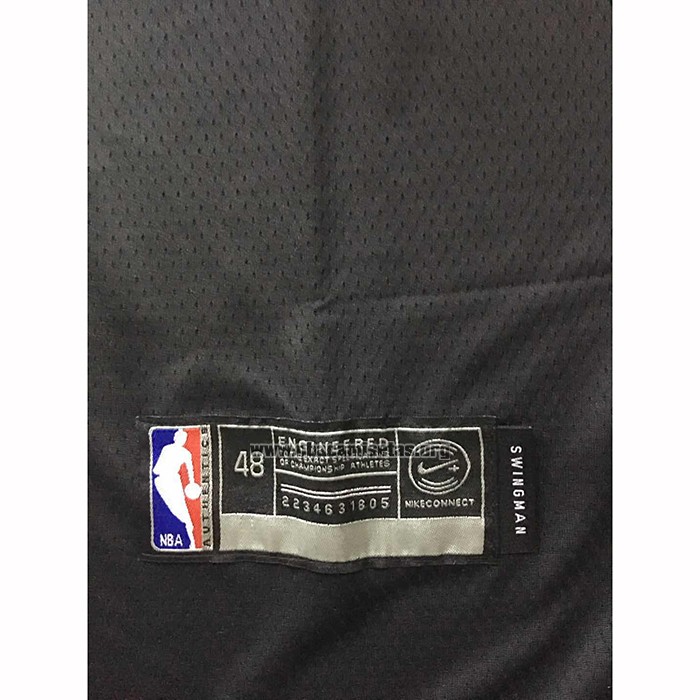 Camiseta Milwaukee Bucks Giannis Antetokounmpo NO 34 Statement 2019-20 Negro